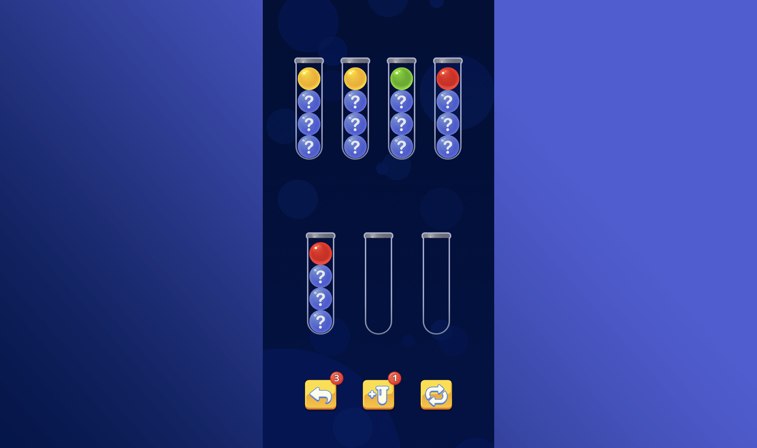 Iridescent ripples of a bright blue and pink liquid